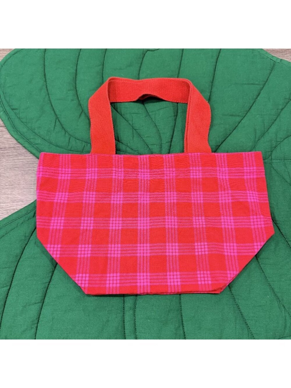 Foodland Hawaii Red Palaka Dumpling Canvas Mini Bag Tote